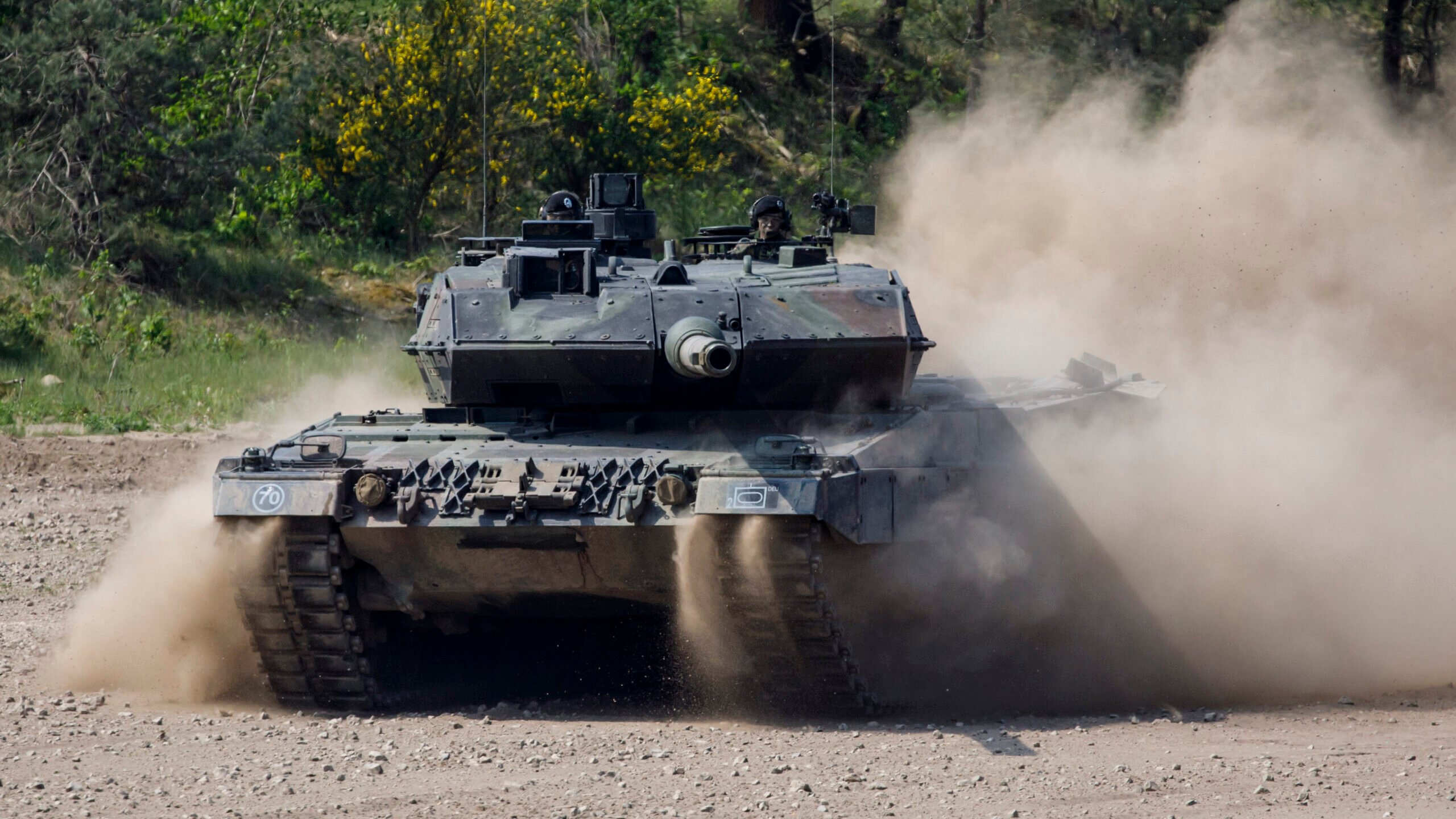 Merkel Visits VJTF Bundeswehr Armoured Brigade